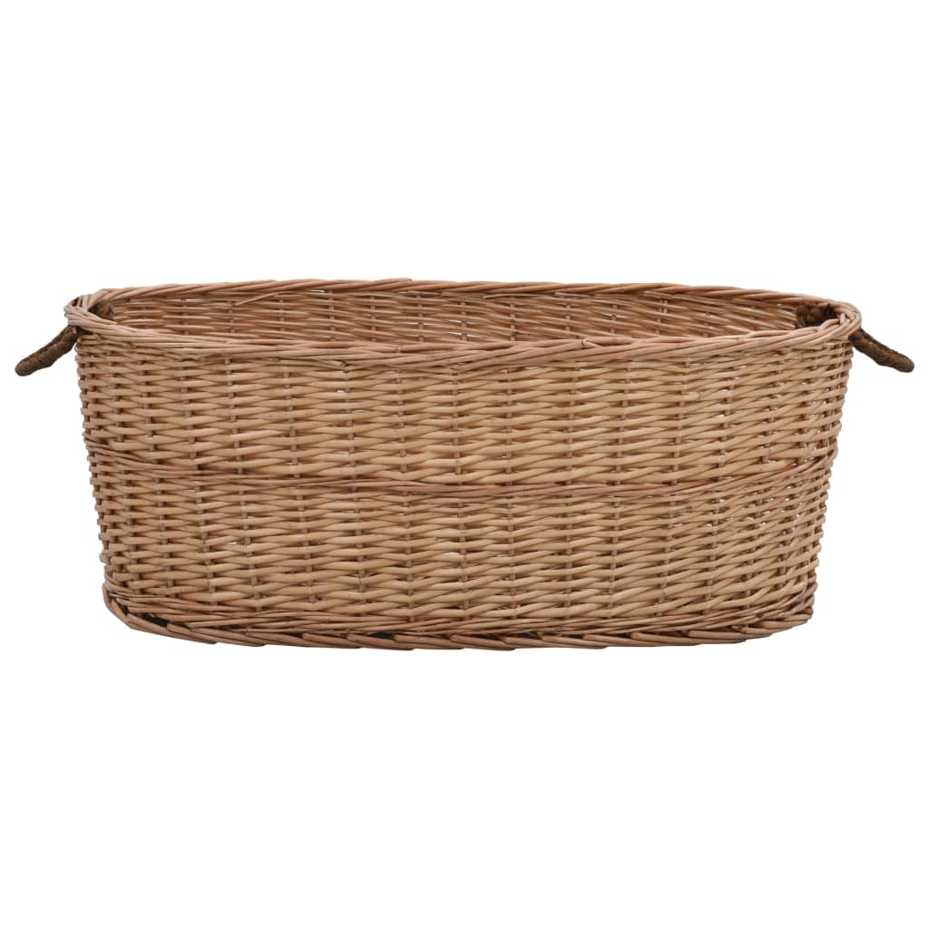 Košara za drva za ogrjev s ručkama 88x57x34 cm od prirodne vrbe