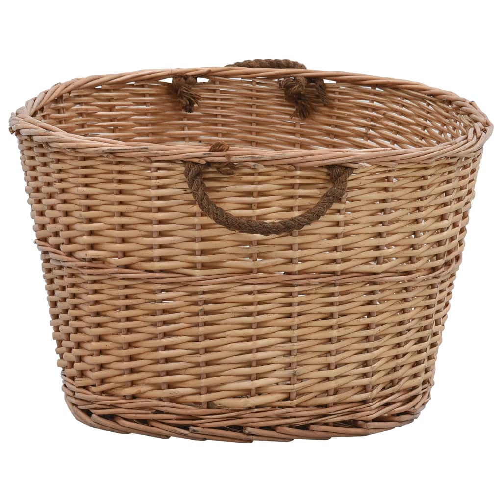 Košara za drva za ogrjev s ručkama 88x57x34 cm od prirodne vrbe