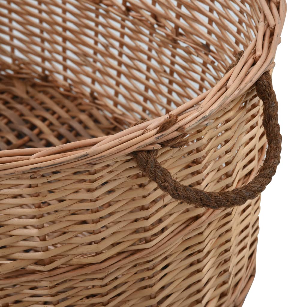 Košara za drva za ogrjev s ručkama 88x57x34 cm od prirodne vrbe