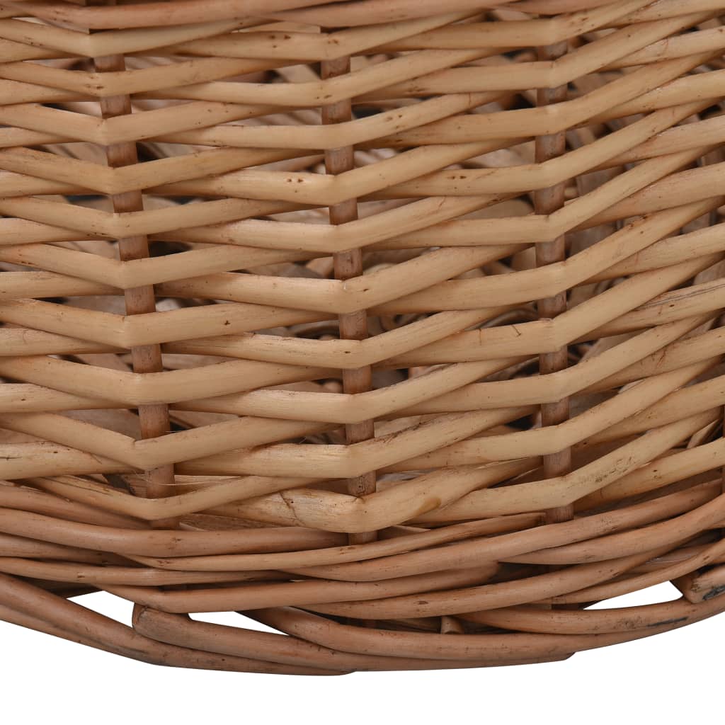 Košara za drva za ogrjev s ručkama 88x57x34 cm od prirodne vrbe