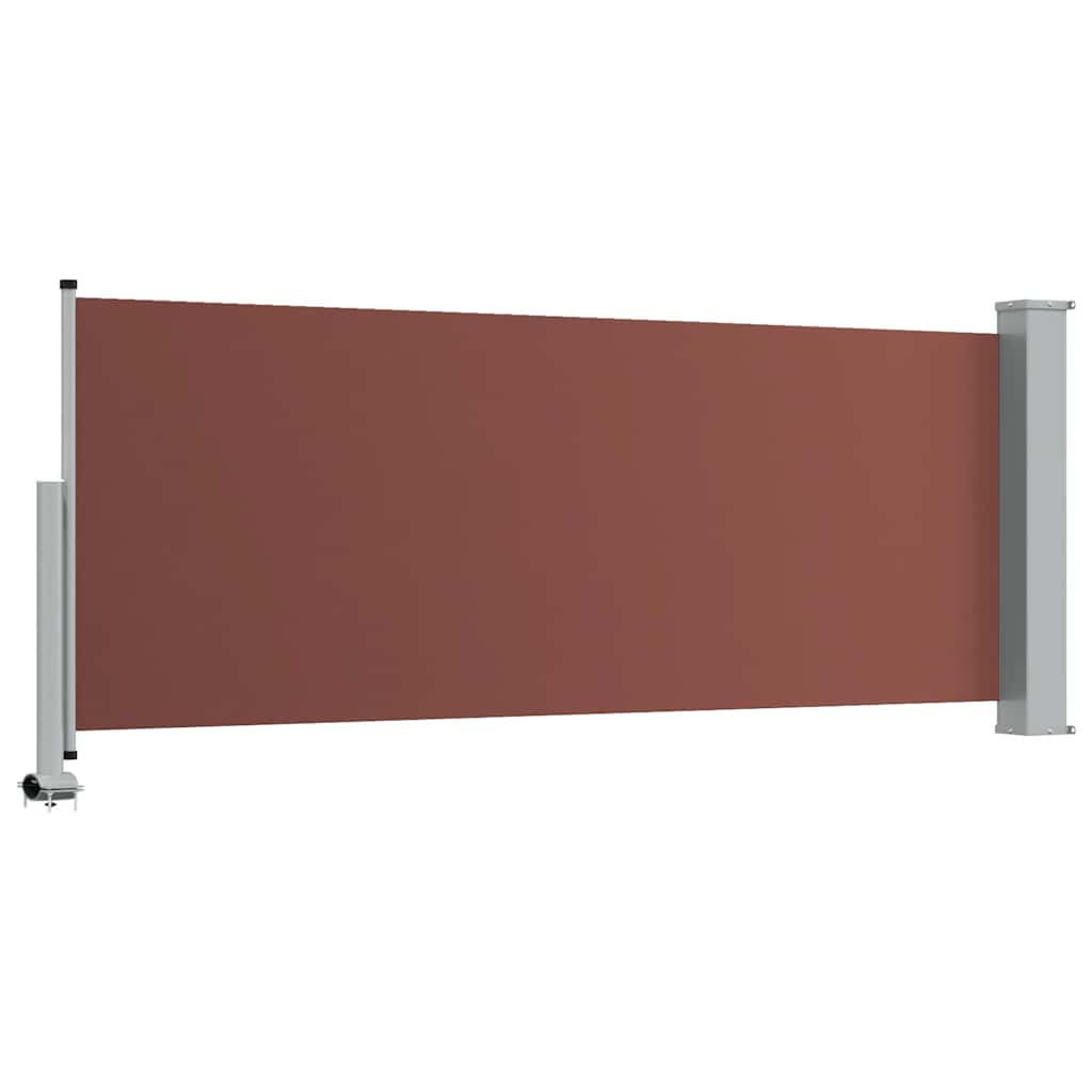 Uvlačiva bočna tenda za terasu 100 x 300 cm smeđa