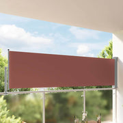 Uvlačiva bočna tenda za terasu 100 x 300 cm smeđa
