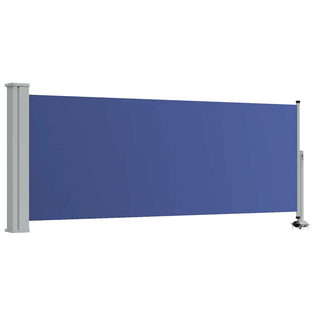 Uvlačiva bočna tenda za terasu 100 x 300 cm plava