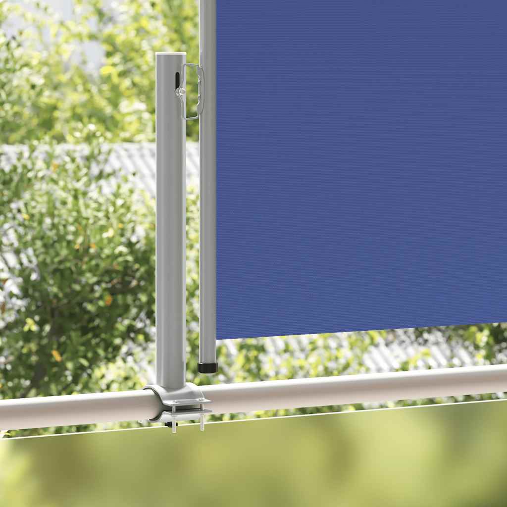 Uvlačiva bočna tenda za terasu 100 x 300 cm plava