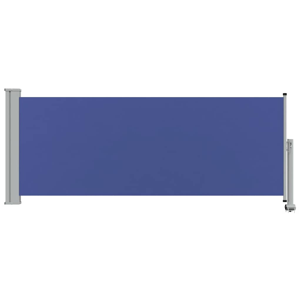 Uvlačiva bočna tenda za terasu 100 x 300 cm plava