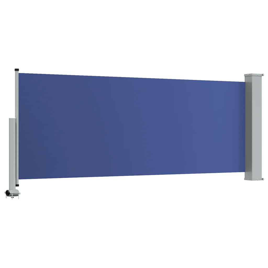 Uvlačiva bočna tenda za terasu 100 x 300 cm plava