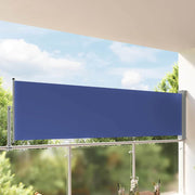 Uvlačiva bočna tenda za terasu 100 x 300 cm plava