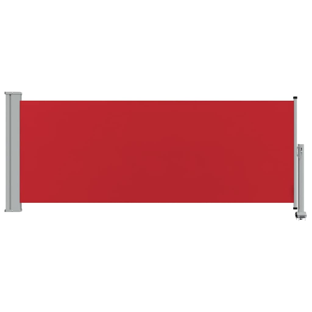 Uvlačiva bočna tenda za terasu 100 x 300 cm crvena