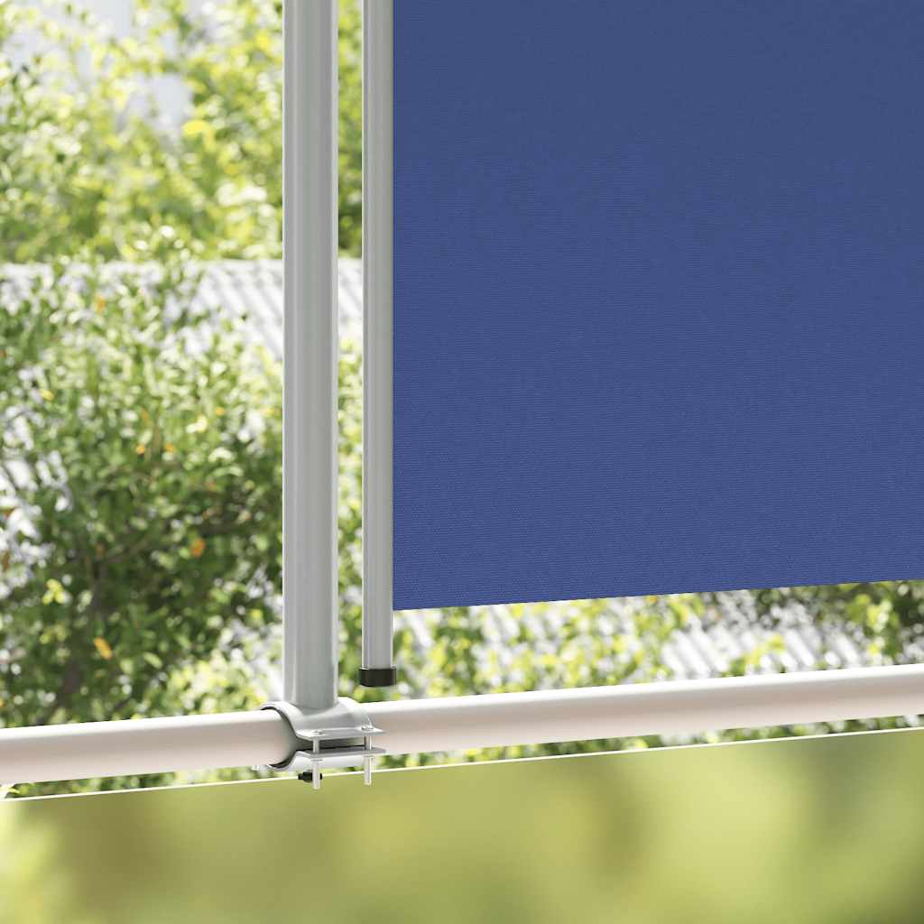 Uvlačiva bočna tenda za terasu 140 x 300 cm plava