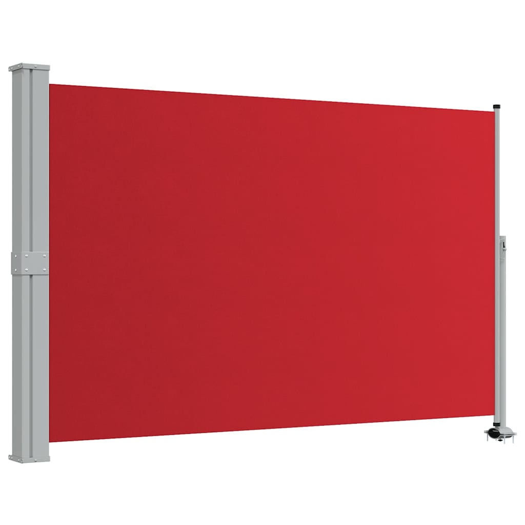 Uvlačiva bočna tenda za terasu 160 x 300 cm crvena