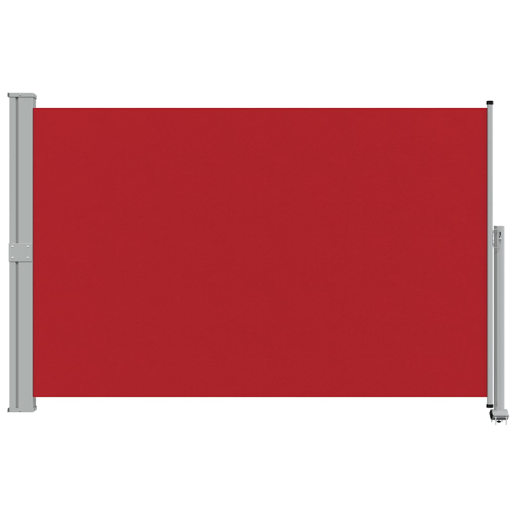 Uvlačiva bočna tenda za terasu 160 x 300 cm crvena