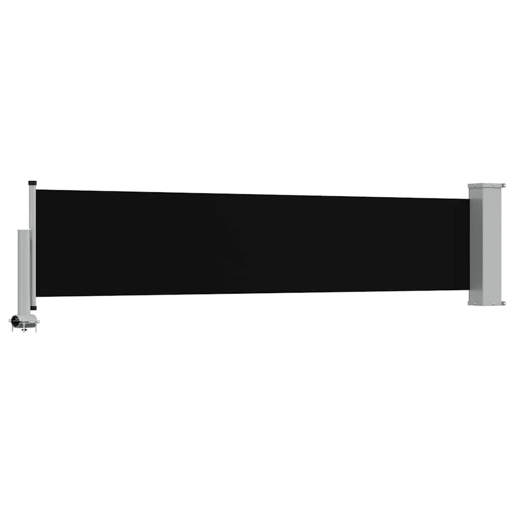 Uvlačiva bočna tenda za terasu 60 x 300 cm crna