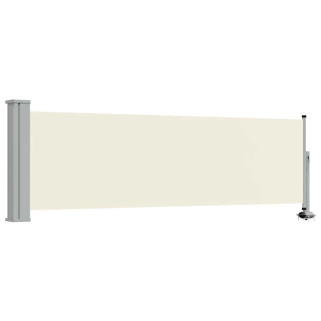 Uvlačiva bočna tenda za terasu 80 x 300 cm krem