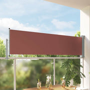 Uvlačiva bočna tenda za terasu 80 x 300 cm smeđa