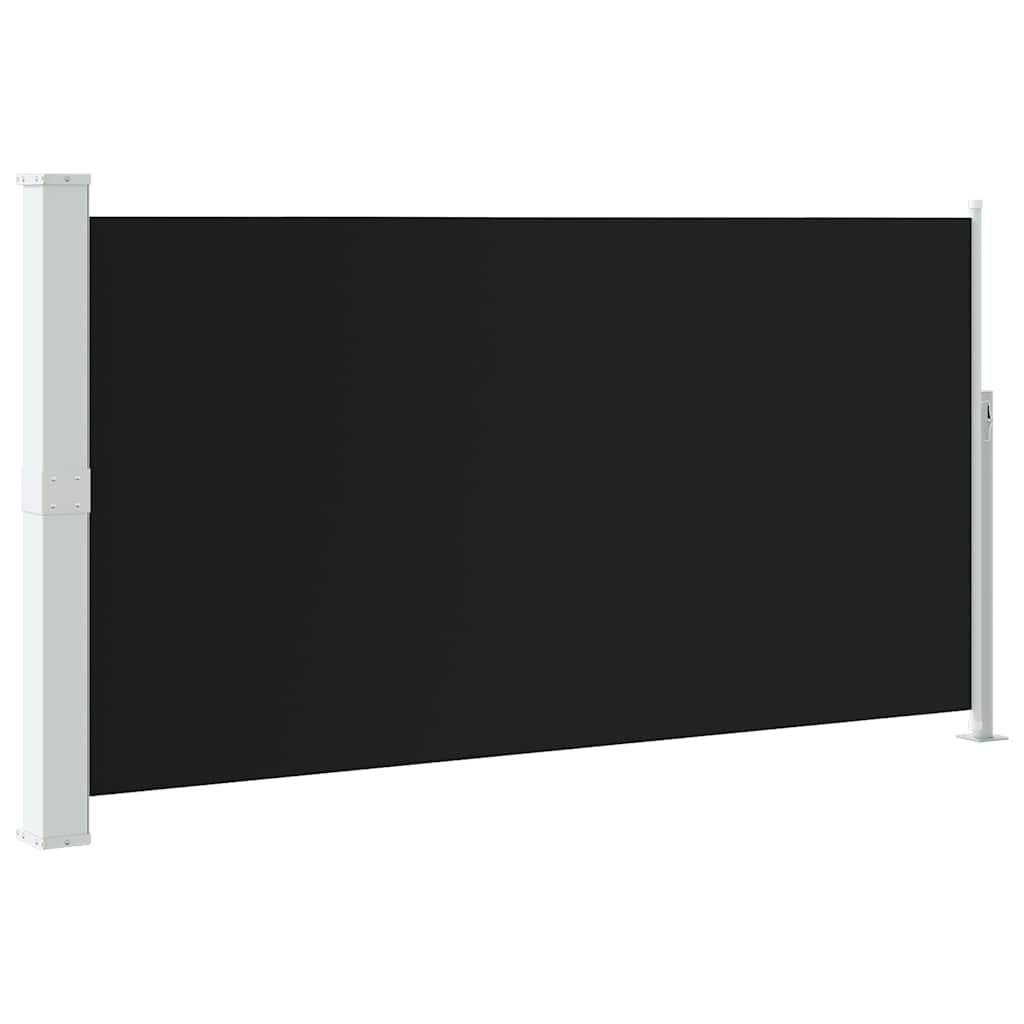 Uvlačiva bočna tenda za terasu 170 x 300 cm crna