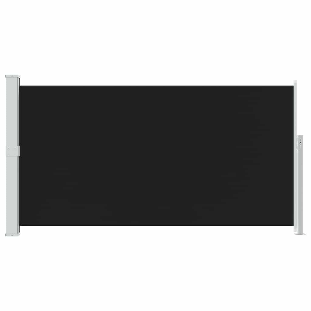 Uvlačiva bočna tenda za terasu 170 x 300 cm crna