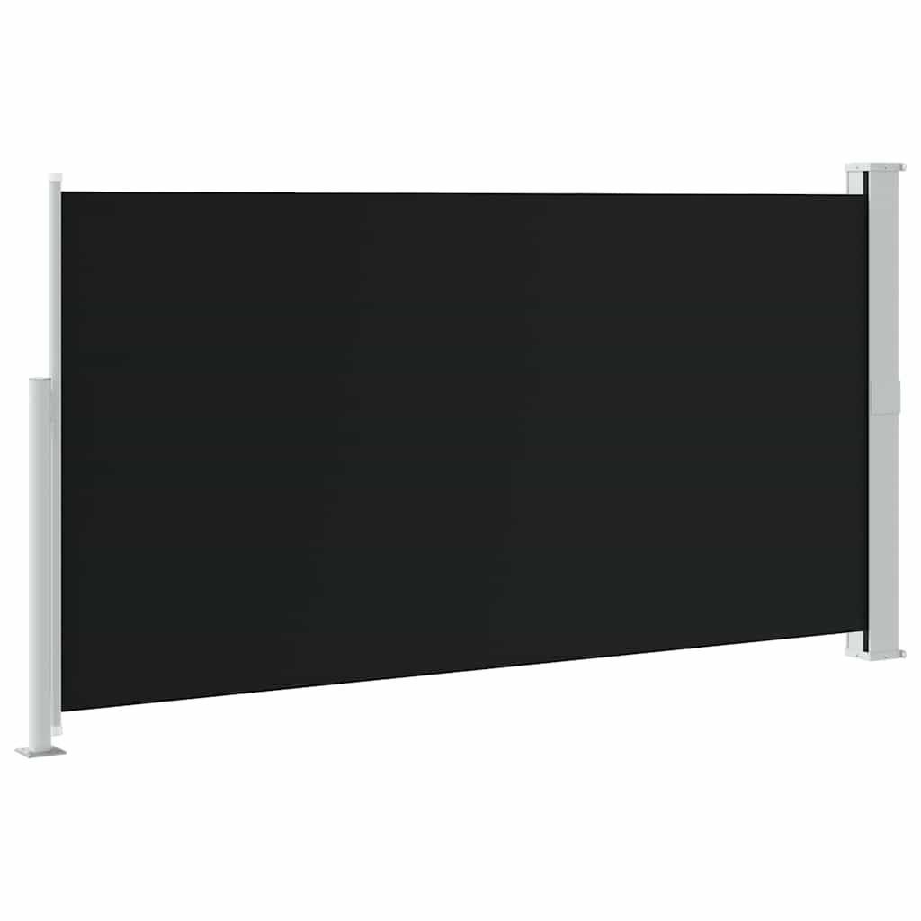 Uvlačiva bočna tenda za terasu 170 x 300 cm crna