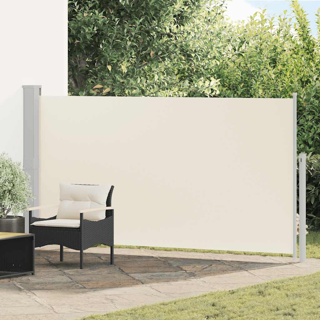 Uvlačiva bočna tenda za terasu 170 x 300 cm krem