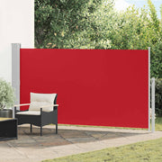Uvlačiva bočna tenda za terasu 170 x 300 cm crvena