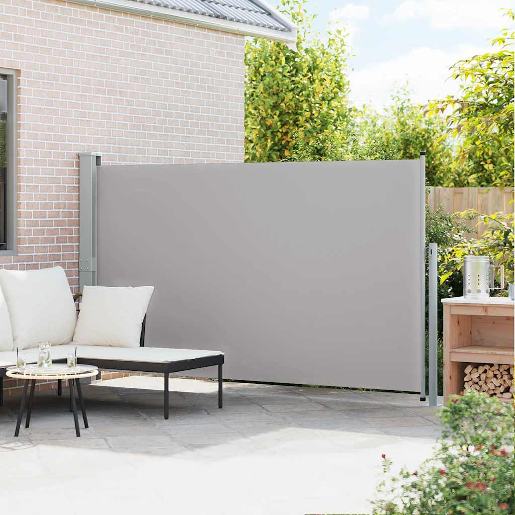 Uvlačiva bočna tenda za terasu 170 x 300 cm siva
