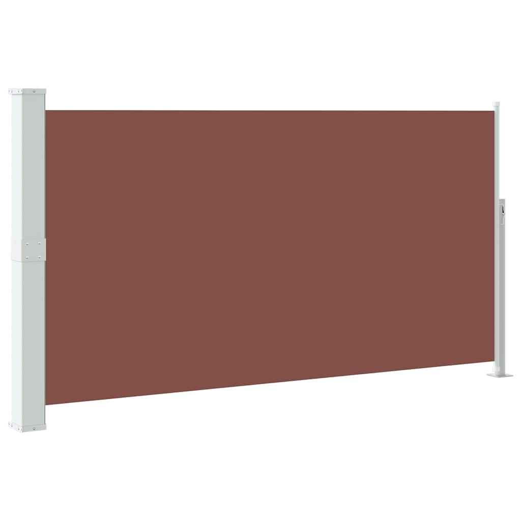 Uvlačiva bočna tenda za terasu 170 x 300 cm smeđa