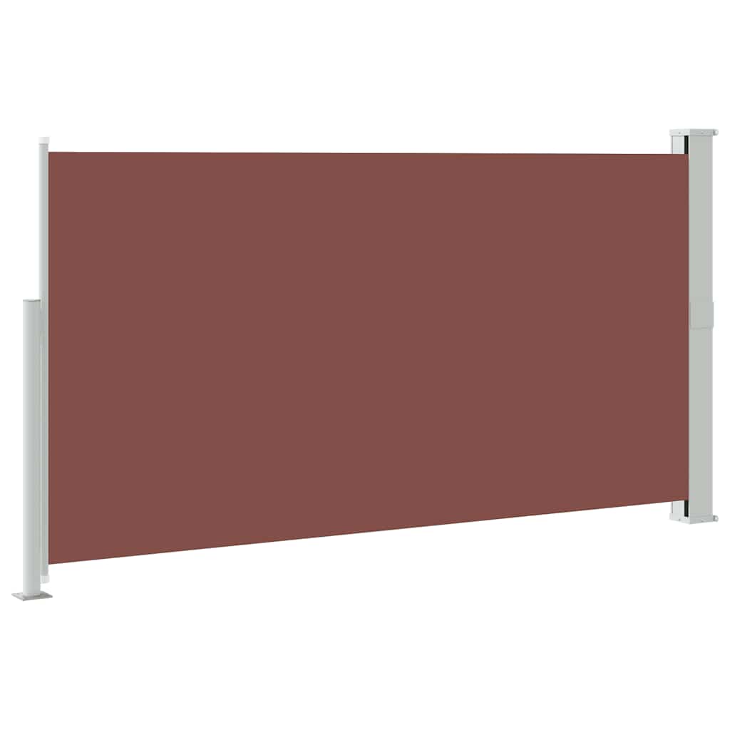 Uvlačiva bočna tenda za terasu 170 x 300 cm smeđa