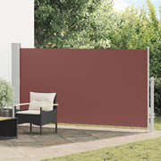 Uvlačiva bočna tenda za terasu 170 x 300 cm smeđa