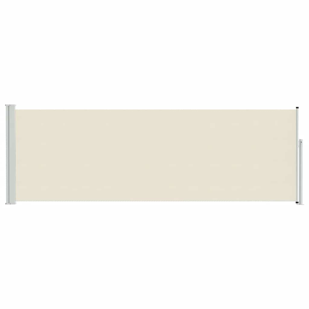 Uvlačiva bočna tenda za terasu 100 x 300 cm krem