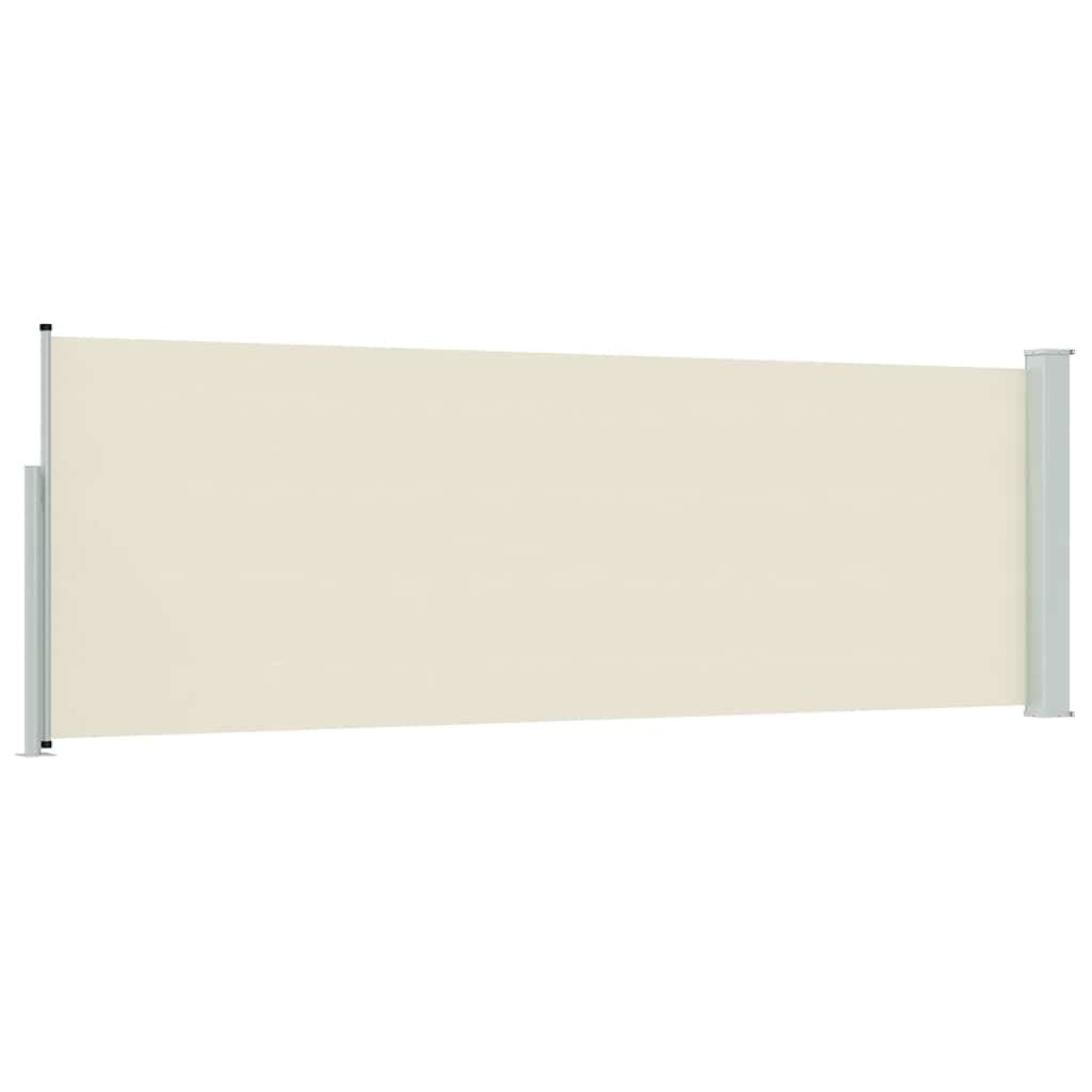 Uvlačiva bočna tenda za terasu 100 x 300 cm krem
