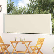 Uvlačiva bočna tenda za terasu 100 x 300 cm krem