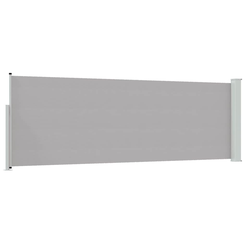 Uvlačiva bočna tenda za terasu 100 x 300 cm siva