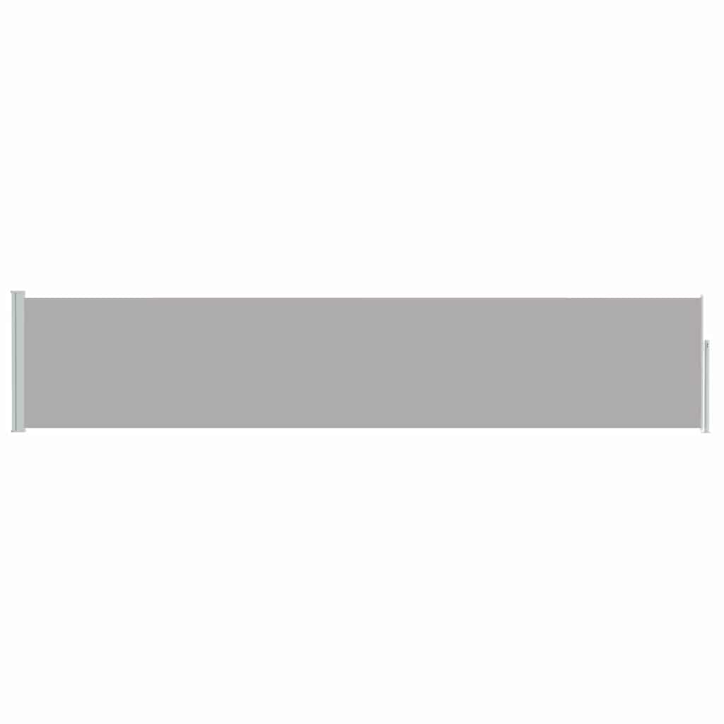 Uvlačiva bočna tenda za terasu 100 x 500 cm siva