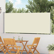 Uvlačiva bočna tenda za terasu 120 x 500 cm krem