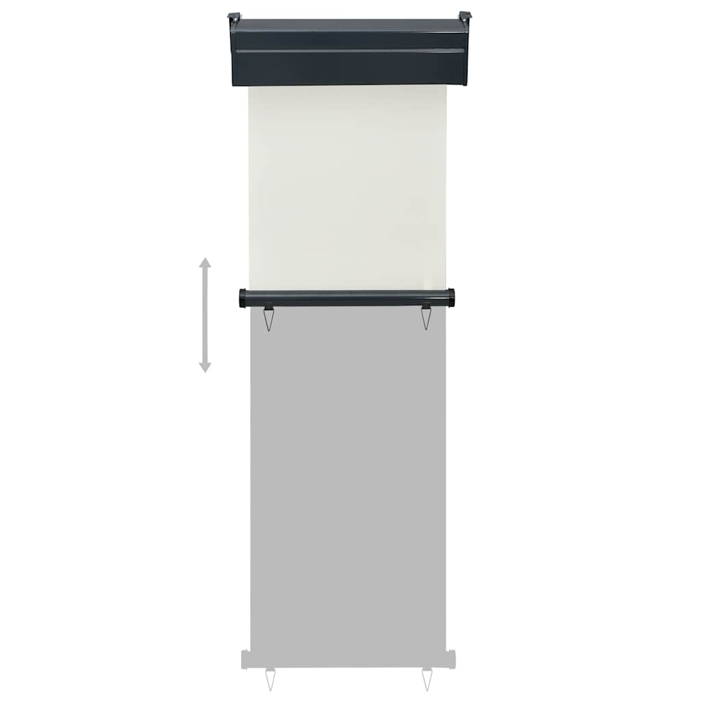 Balkonska bočna tenda 65 x 250 cm krem