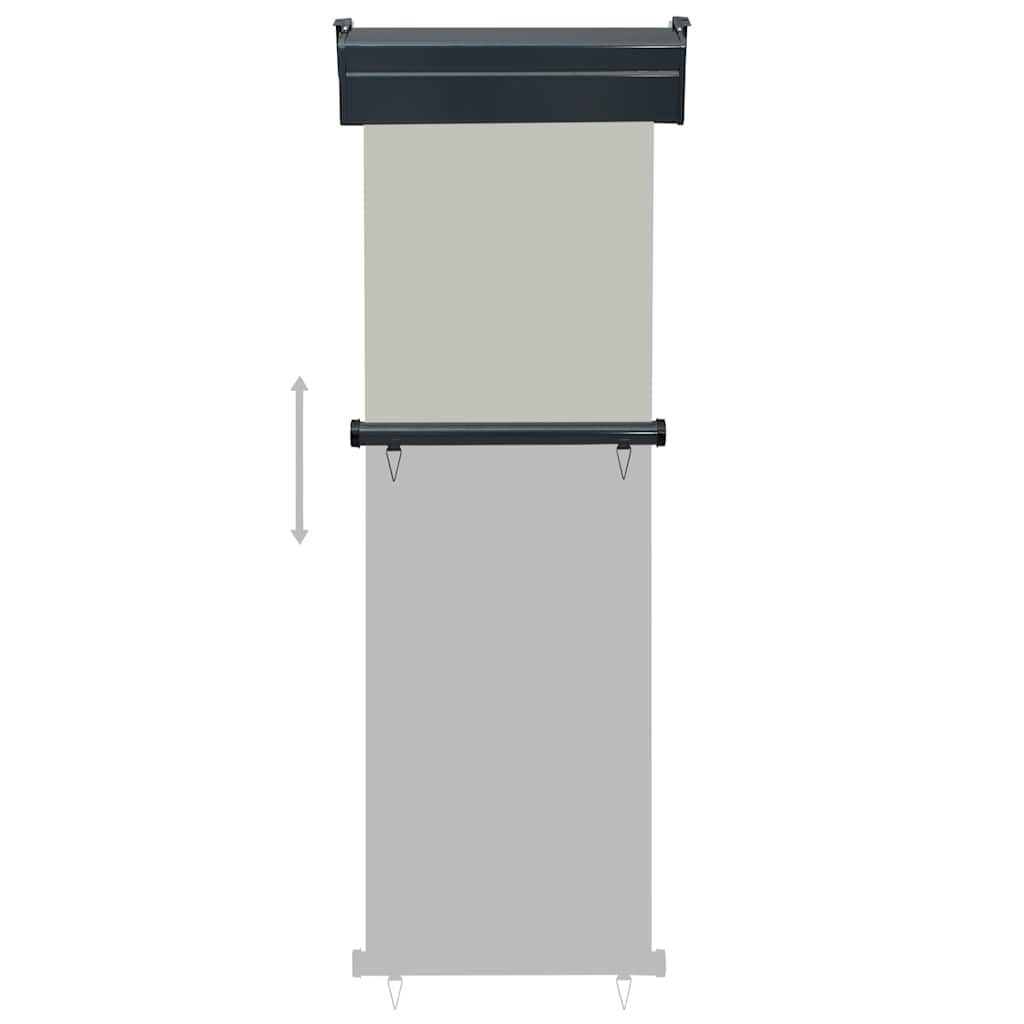 Balkonska bočna tenda 65 x 250 cm siva