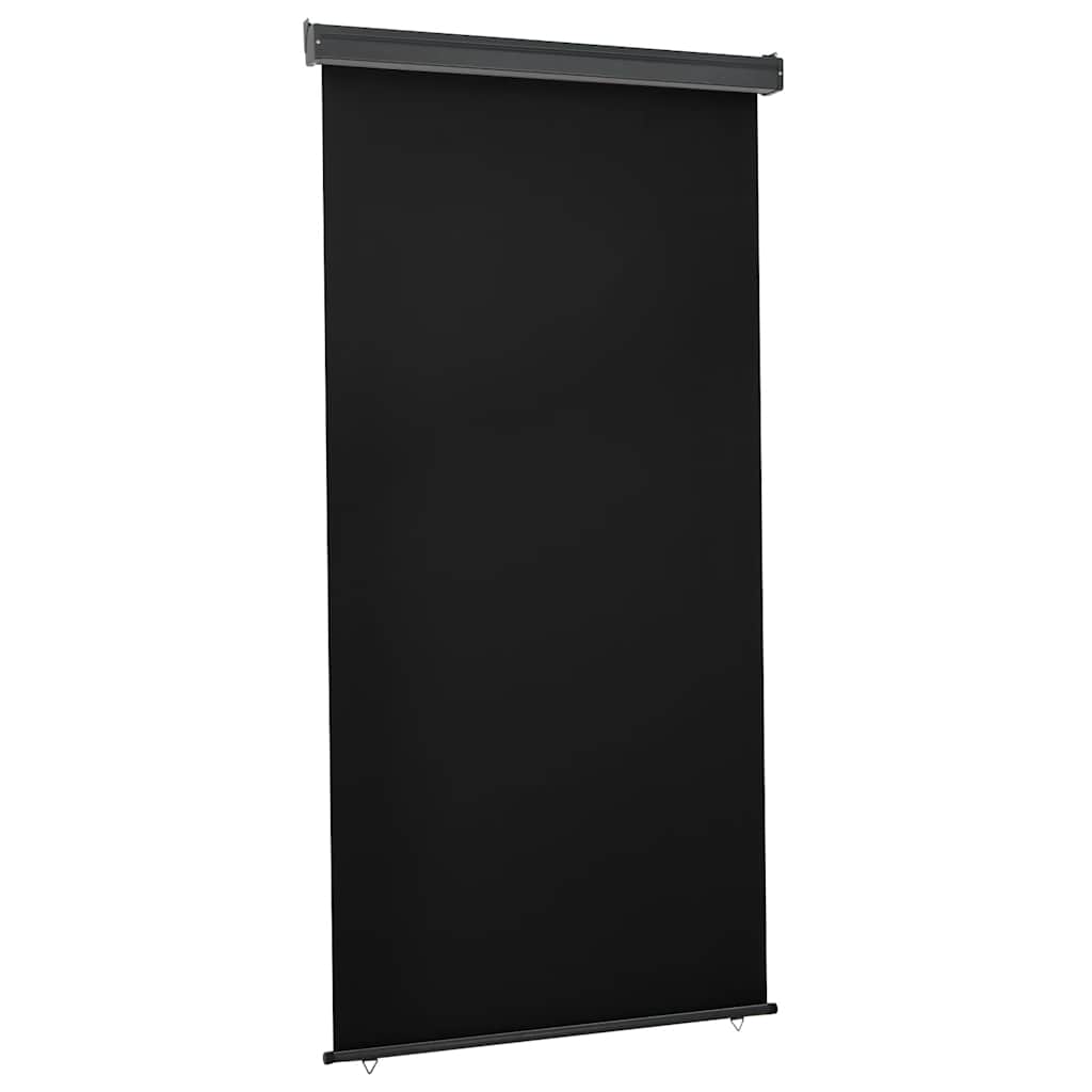 Balkonska bočna tenda 125 x 250 cm crna