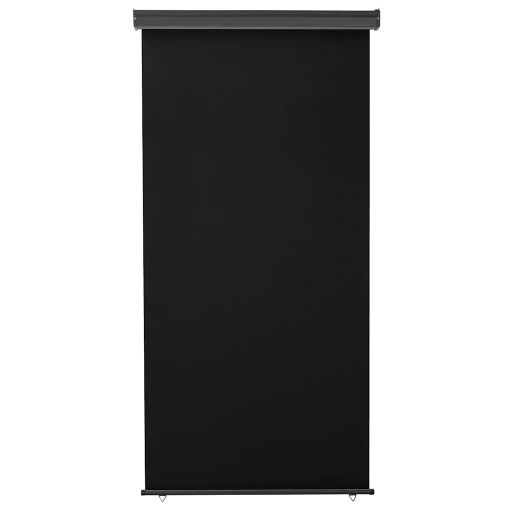 Balkonska bočna tenda 125 x 250 cm crna