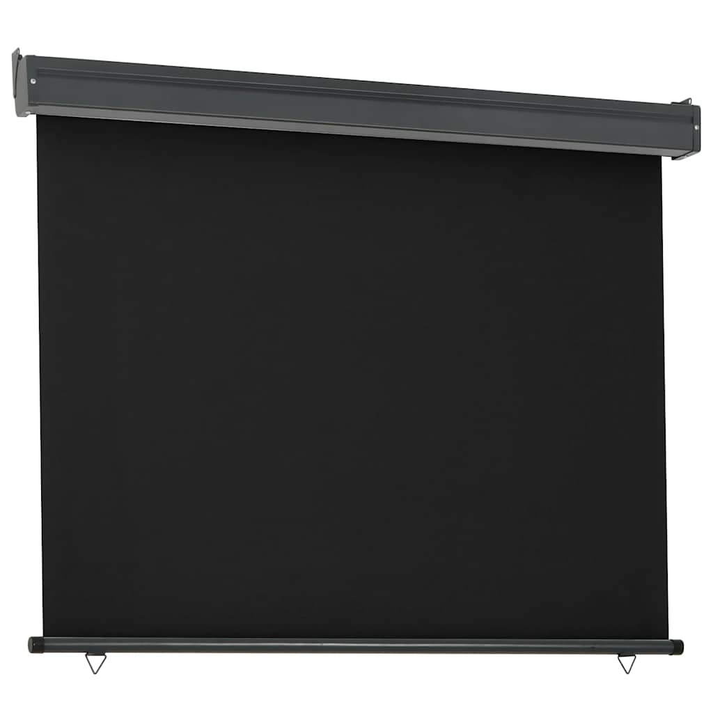 Balkonska bočna tenda 125 x 250 cm crna