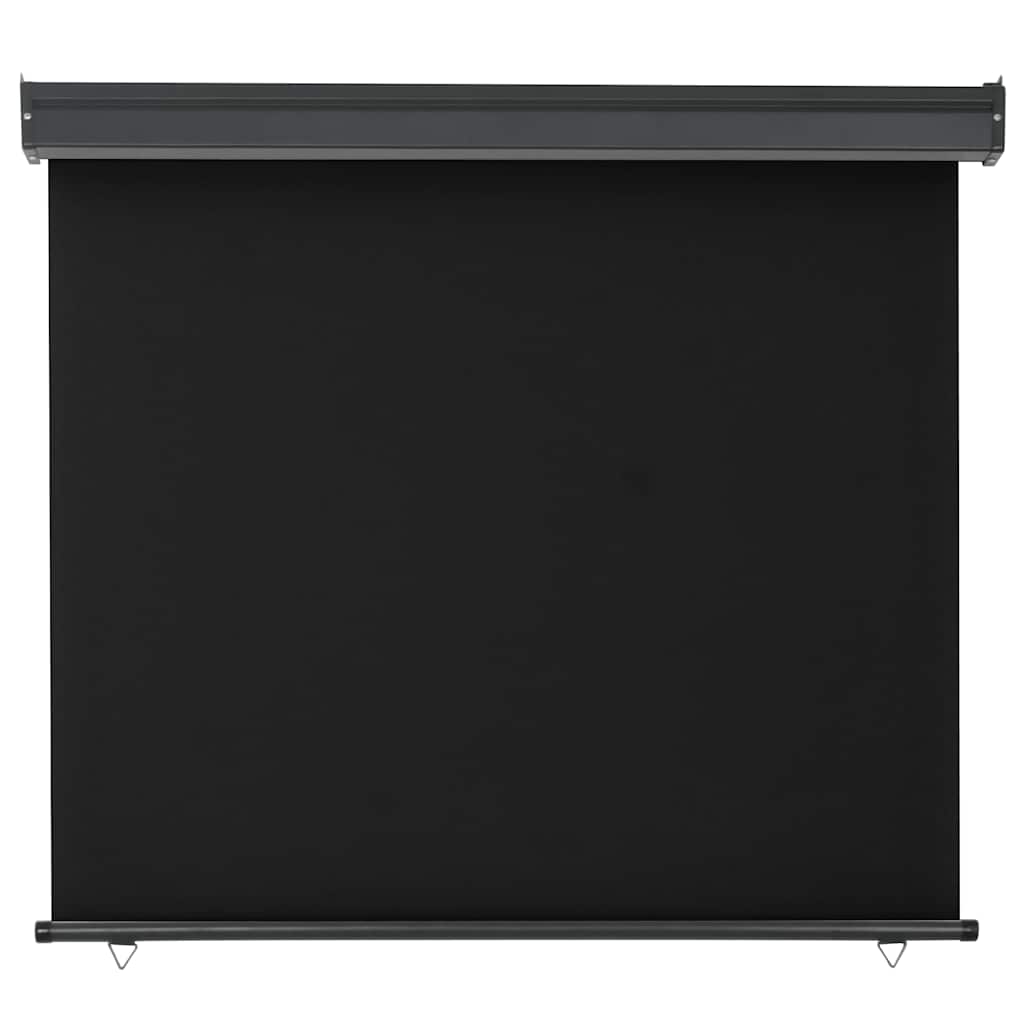 Balkonska bočna tenda 125 x 250 cm crna