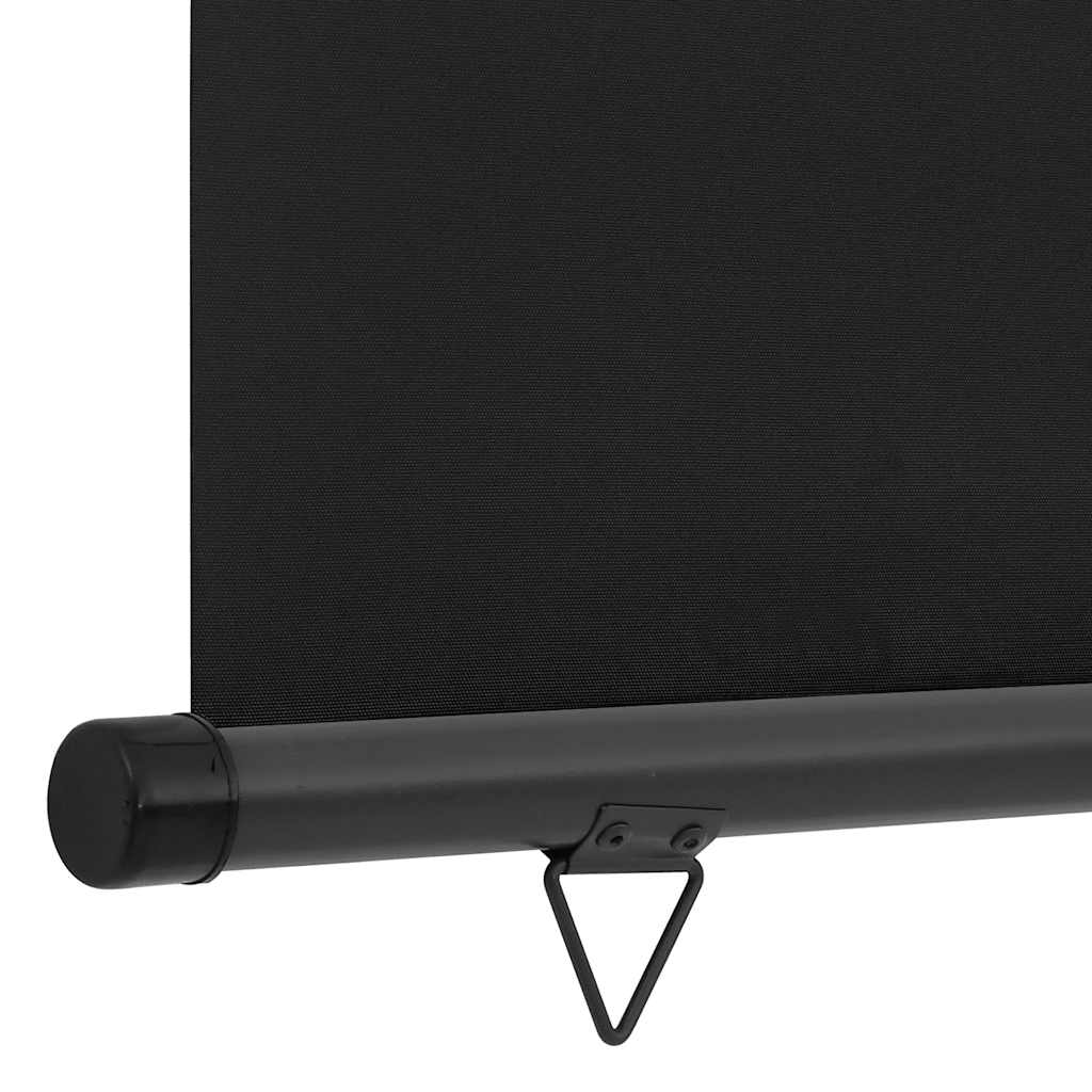 Balkonska bočna tenda 125 x 250 cm crna