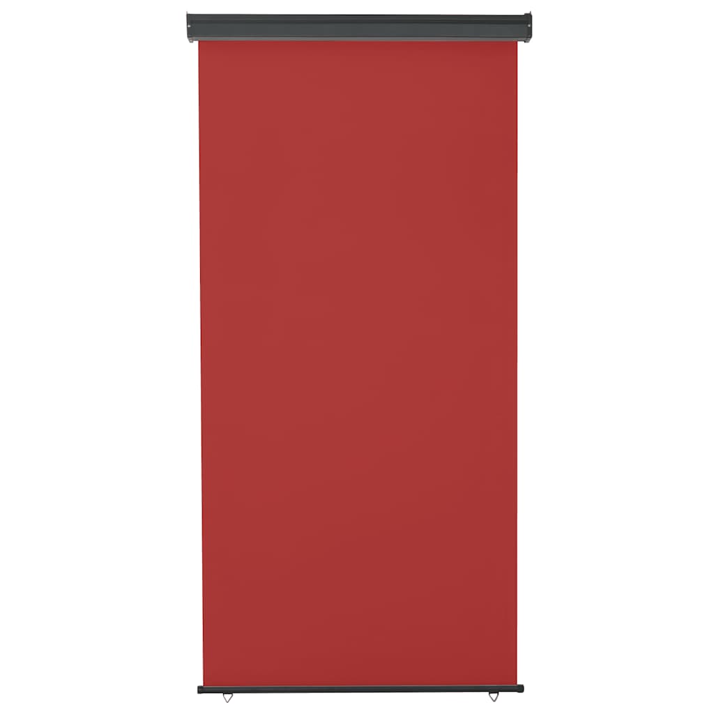 Balkonska bočna tenda 125 x 250 cm crvena
