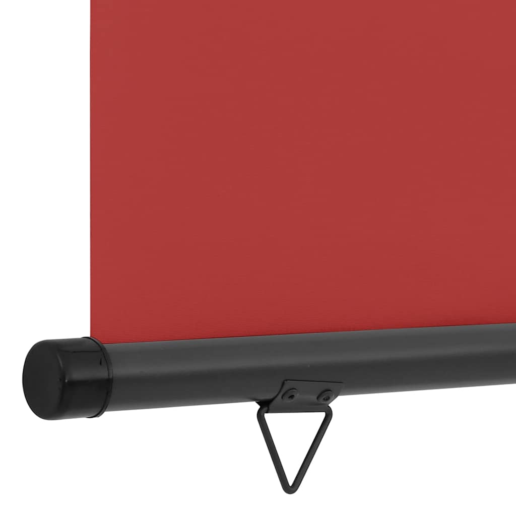 Balkonska bočna tenda 125 x 250 cm crvena