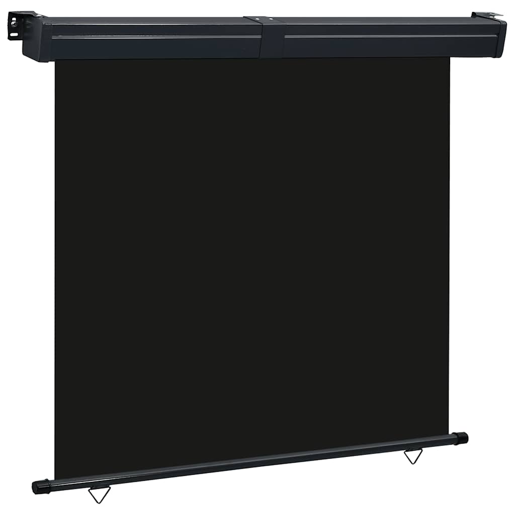 Balkonska bočna tenda 175 x 250 cm crna