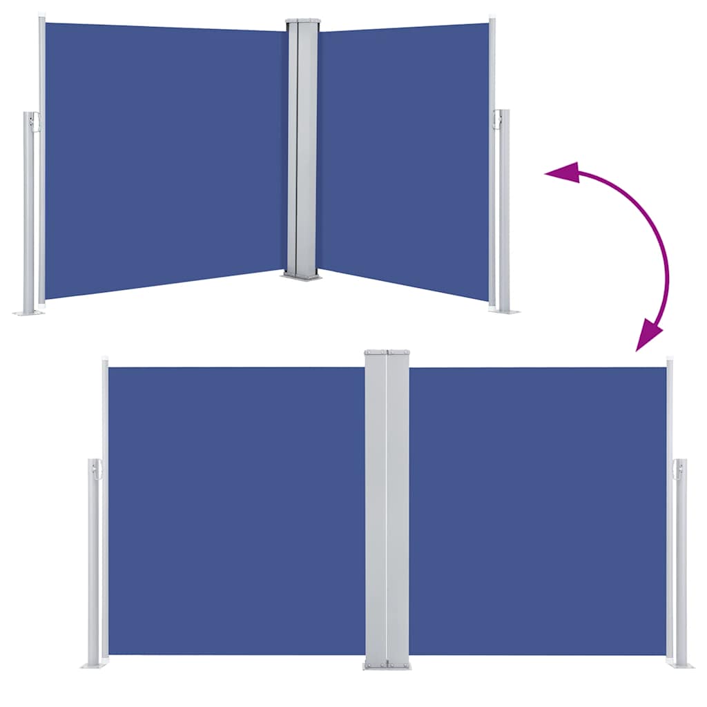 Uvlačiva bočna tenda 100 x 600 cm plava