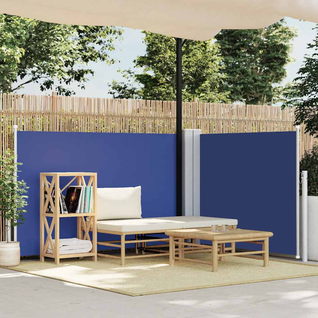 Uvlačiva bočna tenda 100 x 600 cm plava