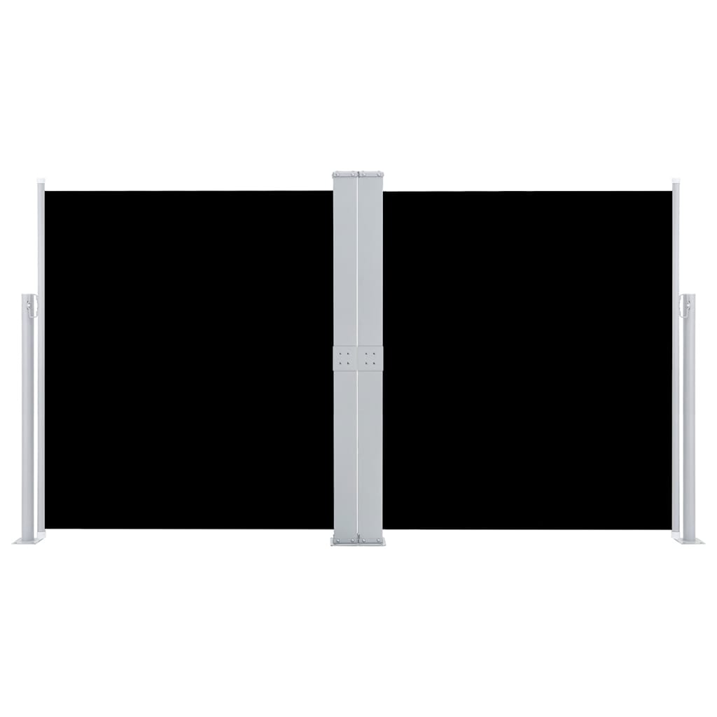 Uvlačiva bočna tenda 140 x 600 cm crna
