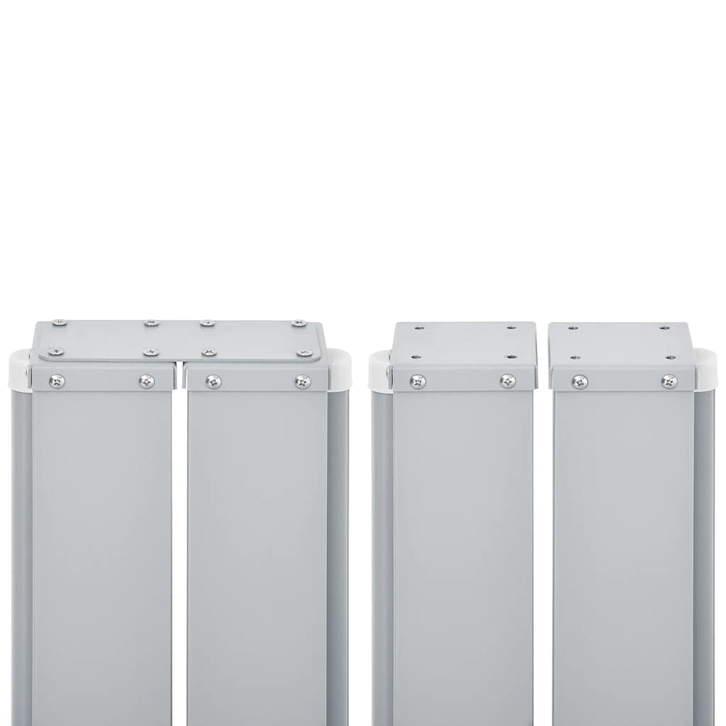 Uvlačiva bočna tenda 140 x 600 cm crvena