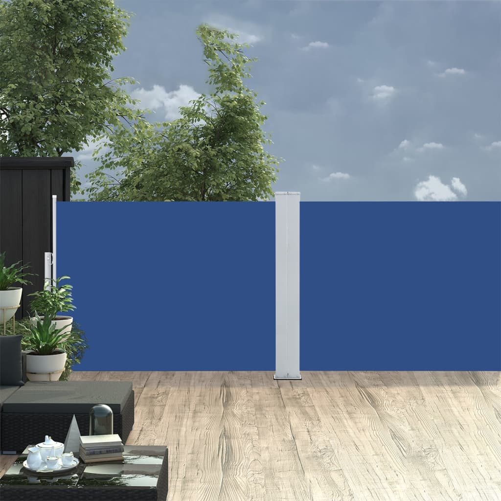 Uvlačiva bočna tenda 100 x 1000 cm plava