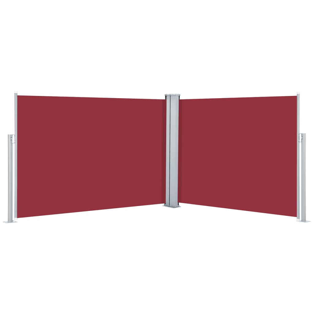 Uvlačiva bočna tenda 100 x 1000 cm crvena