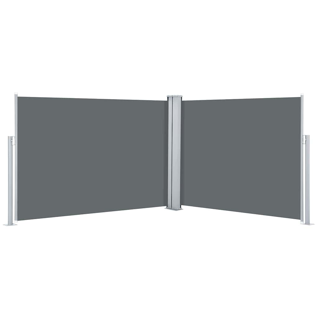 Uvlačiva bočna tenda 120 x 1000 cm antracit